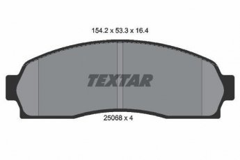 Купить 2506801 TEXTAR Тормозные колодки передние Эксплорер (4.0, 4.6) без датчика износа