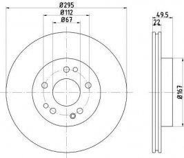 Купить 92057300 TEXTAR Тормозные диски Мерседес 124 (2.8, 3.0, 3.2, 3.6)