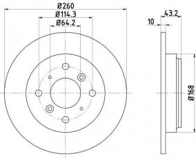 Купить 92114300 TEXTAR Тормозные диски Прелюд (2.0 i 16V, 2.2 i 16V Vtec, 2.3 i 16V)