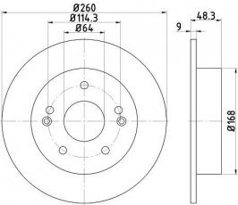 Купить 92172103 TEXTAR Тормозные диски Accord (3.0 V6 24V, 3.0 Vtec)