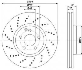 Купити 92277705 TEXTAR Гальмівні диски CL-Class CLS (2.0, 2.1, 3.0, 3.5)