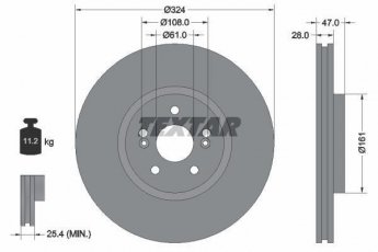 Купити 92119405 TEXTAR Гальмівні диски Еспейс 4 (2.0, 2.2, 3.0, 3.5)