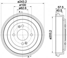 Купить 94035900 TEXTAR Тормозной барабан Hyundai i10 (1.0, 1.1, 1.2)