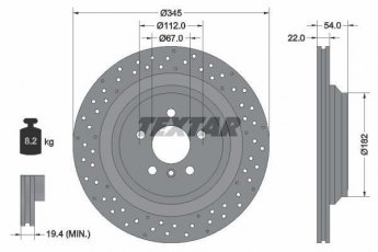 Купить 92283703 TEXTAR Тормозные диски М Класс W166 (2.1, 3.0, 3.5, 5.5)