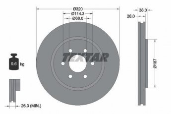 Купить 92164405 TEXTAR Тормозные диски Navara (2.5, 3.0)