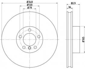 Купить 92269505 TEXTAR Тормозные диски БМВ Е65 (Е65, Е66) (750 i, Li)
