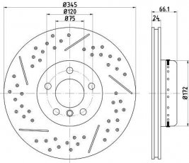 Купить 92265225 TEXTAR Тормозные диски БМВ Ф30 (Ф30, Ф31, Ф35, Ф80) (1.5, 1.6, 2.0)