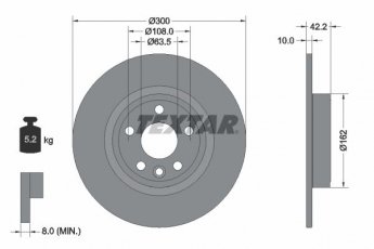 Купить 92293803 TEXTAR Тормозные диски Discovery (2.0, 2.2)
