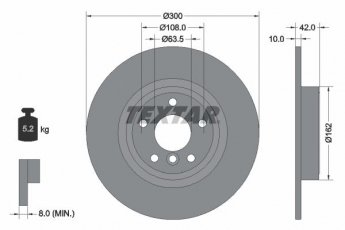 Тормозной диск 92309505 TEXTAR фото 1