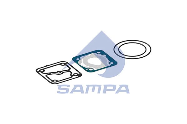 Набір прокладок компресора (прокладка металева- 2шт, сальник 096.886 SAMPA фото 1
