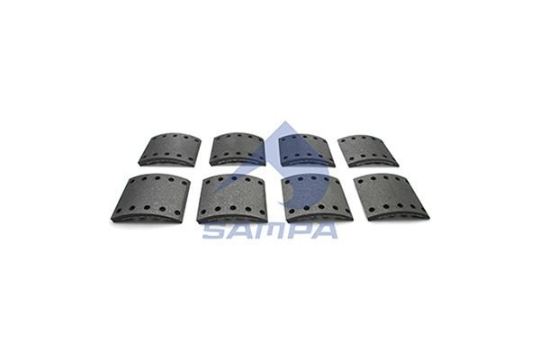 Комплект накладок тормозных барабанных тормозов (8шт) 096.623 SAMPA фото 1