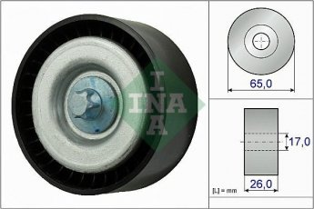 Купить 532 0777 10 INA Ролик приводного ремня CL-Class (5.4, 6.2), D-наружный: 65 мм, ширина 26 мм