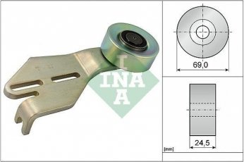 Ролик приводного ремня 531 0238 10 INA – D-наружный: 69 мм, ширина 24,5 мм фото 1