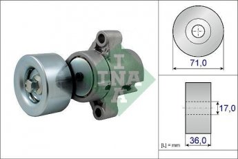 Купити 534 0453 10 INA Натягувач приводного ременя  Мазда 6 (ГГ, ГY) (2.0 CiTD, 2.0 DI)