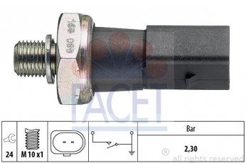 Купити 7.0190 FACET Датчик тиску масла Audi A4 B8 (2.7, 3.0)