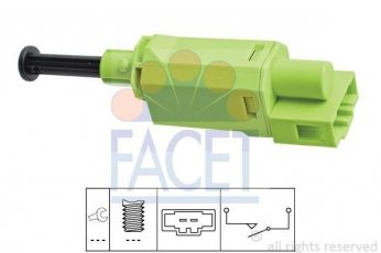 Выключатель, привод сцепления (Tempomat), Выключатель, привод сцепления (управление 7.1198 FACET фото 1