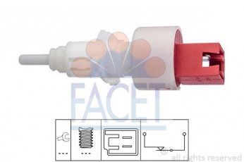 Купить 7.1248 FACET - Выключатель, привод сцепления (Tempomat), Выключатель, привод сцепления (управление двигателем)