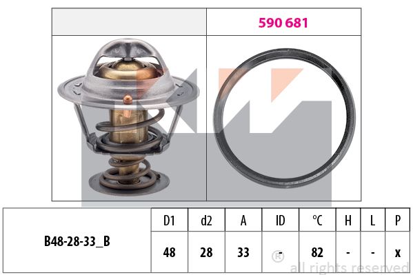 Купить 580734 FACET - Термостат радиатора охлаждения