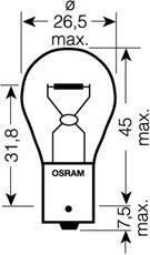 Лампы передних фар 7506 OSRAM фото 2