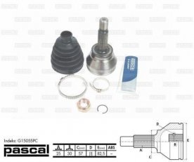 Купити G15055PC PASCAL ШРУС Лансер (1.3, 1.6, 1.8, 2.0), шліци:  25 зовн. 30 вн.