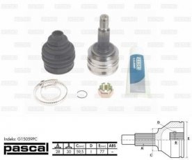 Купити G15059PC PASCAL ШРУС Lancer (1.5, 1.5 Bifuel), шліци:  28 зовн. 30 вн.