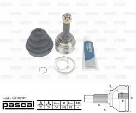 Купити G15022PC PASCAL ШРУС зовнішній Galant 2.0 GLSI, шліци:  25 зовн. 24 вн.