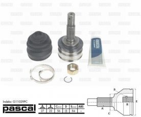 Купити G11029PC PASCAL ШРУС зовнішній Блюберд 1.8 i 16V, шліци:  27 зовн. 22 вн.