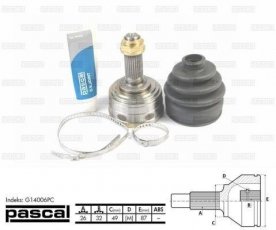 Купить G14006PC PASCAL ШРУС наружный Accord (1.6 L, 1.8 EX), шлицы:  26 нар. 32 вн.