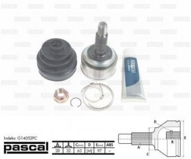 Купити G14052PC PASCAL ШРУС зовнішній Аккорд 2.0