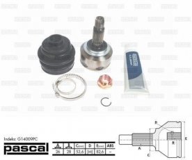 Купити G14009PC PASCAL ШРУС, шліци:  26 зовн. 28 вн.