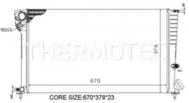 Радіатор охолодження двигуна D7P016TT THERMOTEC фото 2