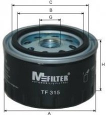 Купить TF 315 MFILTER Масляный фильтр  Рено 19 (1, 2) (1.2, 1.4, 1.7, 1.8, 1.9)