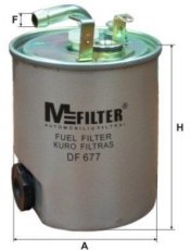 Купить DF 677 MFILTER Топливный фильтр  A-Class W168 (A 160 CDI, A 170 CDI)