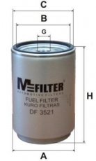 Топливный фильтр DF 3521 MFILTER –  фото 1