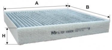 Купити K 9069C MFILTER Салонний фільтр (из активированного угля) Roomster (1.2, 1.4, 1.6)Матеріал: активированный уголь