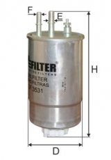 Купить DF 3531 MFILTER Топливный фильтр  Punto Grande (1.3 D Multijet, 1.6 D Multijet, 1.9 D Multijet)