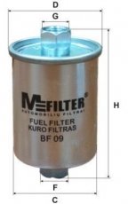 Купить BF 09 MFILTER Топливный фильтр  Пежо 3008 (1.6 THP, 1.6 VTi)