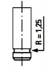 Купити VE0127 ET ENGINETEAM Випускний клапан Альмера (Н16, В10) 1.8