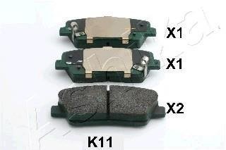 Купити 51-0K-K11 ASHIKA Гальмівні колодки задні Sorento (2.0, 2.2, 2.4, 3.5) 