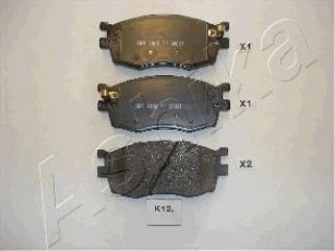 Купить 50-0K-K12 ASHIKA Тормозные колодки передние Акцент (1.4 GL, 1.5 CRDi GLS, 1.6 GLS) 