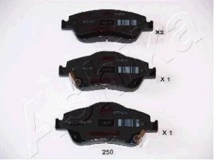 Купить 50-02-250 ASHIKA Тормозные колодки передние Corolla (120, 140, 150) 1.4 D-4D 