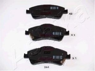 Купить 50-02-244 ASHIKA Тормозные колодки передние Avensis T27 (1.6, 1.8, 2.0) 
