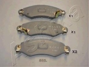 Купить 50-08-885 ASHIKA Тормозные колодки передние Ignis (1.2, 1.3, 1.5) 