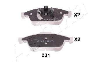 Купить 50-00-031 ASHIKA Тормозные колодки передние Фиат 500 (1.4, 1.6 D Multijet, 2.0 D Multijet) 