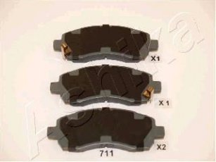 Купить 50-07-711 ASHIKA Тормозные колодки передние Impreza (1.6, 1.8, 2.0) 