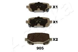 Купить 51-09-905 ASHIKA Тормозные колодки задние Вояджер Гранд (2.8 CRD, 3.3, 3.8) 