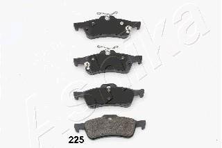 Купить 51-02-225 ASHIKA Тормозные колодки задние Civic (1.3, 1.6, 1.8, 2.2) 
