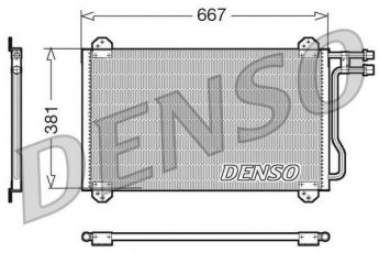 Купити DCN17055 DENSO Радіатор кондиціонера Sprinter (901, 902, 903, 904, 905) (0.0, 2.1, 2.3, 2.7, 2.9)