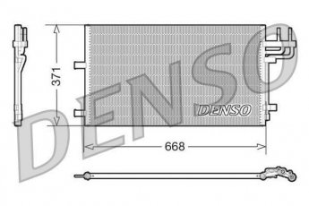 Купити DCN10007 DENSO Радіатор кондиціонера C-Max (1, 2) (1.6, 1.8, 2.0)