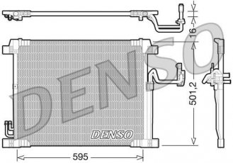 Купити DCN46012 DENSO Радіатор кондиціонера Infiniti FX (37 AWD, 50 AWD)